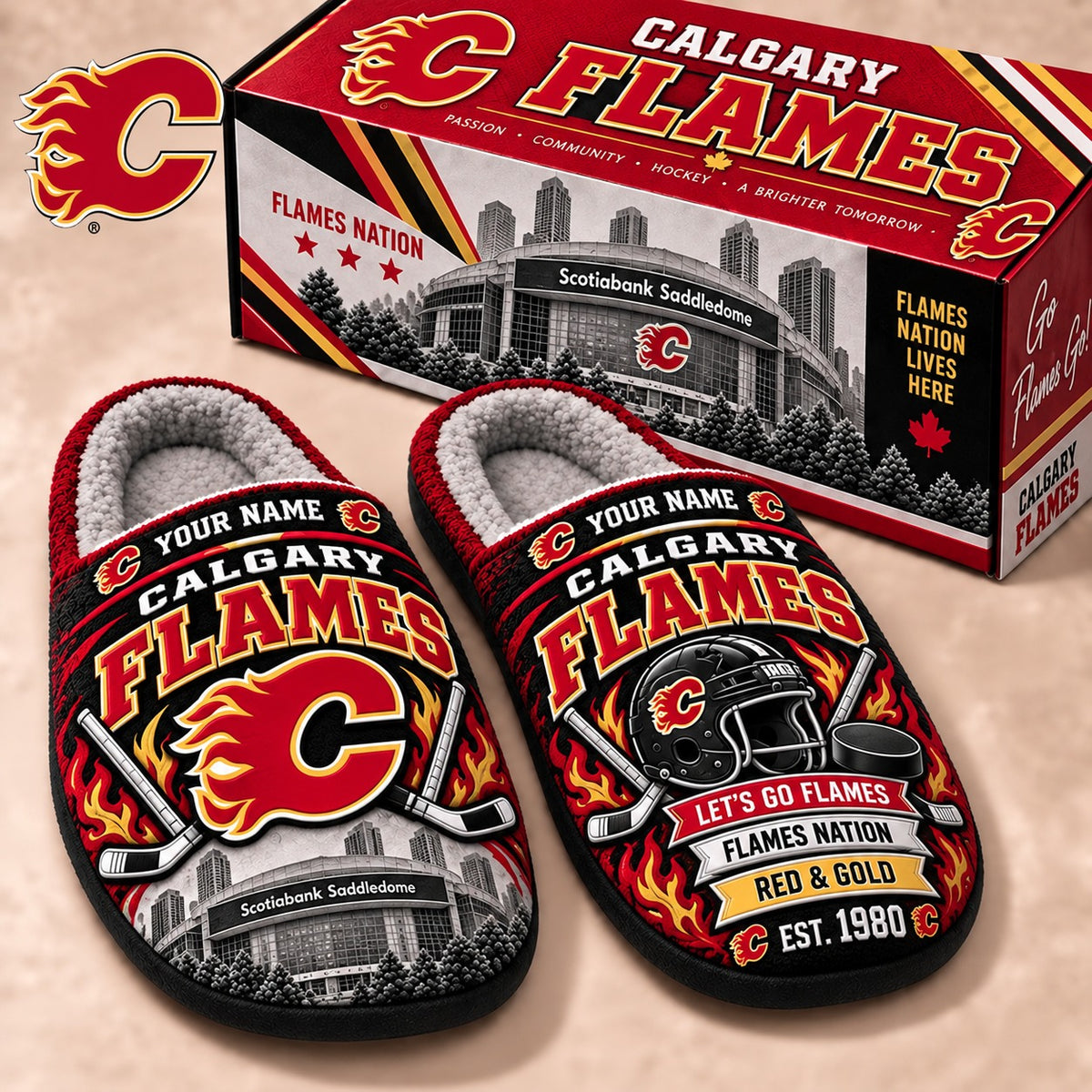 CF x NHL Premium Personalized Slippers Gift For Fan Hockey Men Women