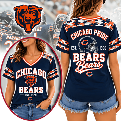 CHI Premium NFL All-American Camo V-neck