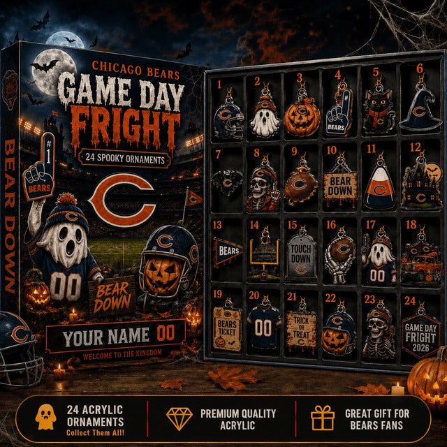 CHI x NFL Customized Halloween Blind Box Advent Calendar 2026 Gift For Fan
