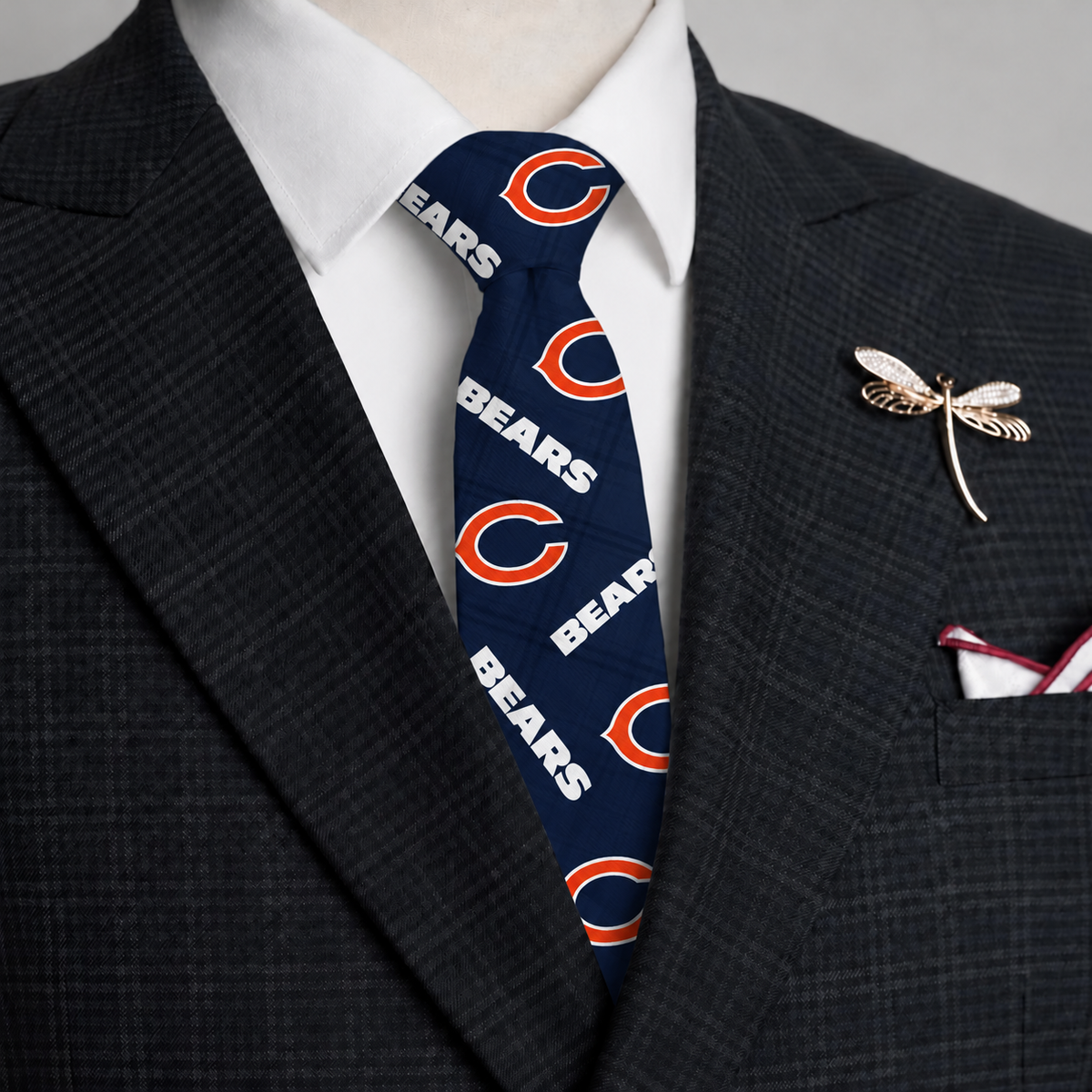 CHI x NFL Personalized Men NeckTie