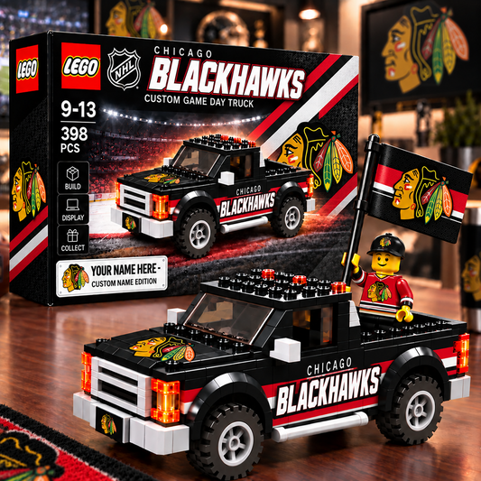 CHI x NHL Building Blocks Truck Toy Set V2