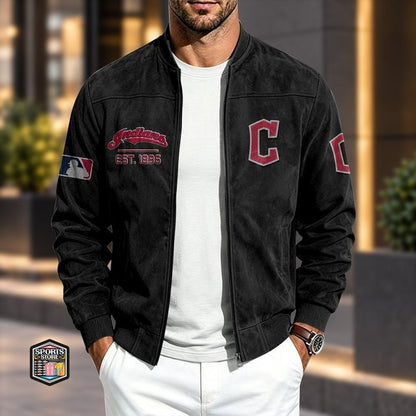 CI x MLB Suede Bomber Jacket