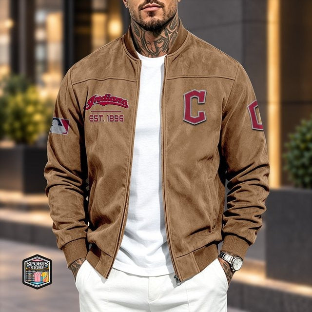 CI x MLB Suede Bomber Jacket