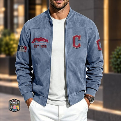 CI x MLB Suede Bomber Jacket