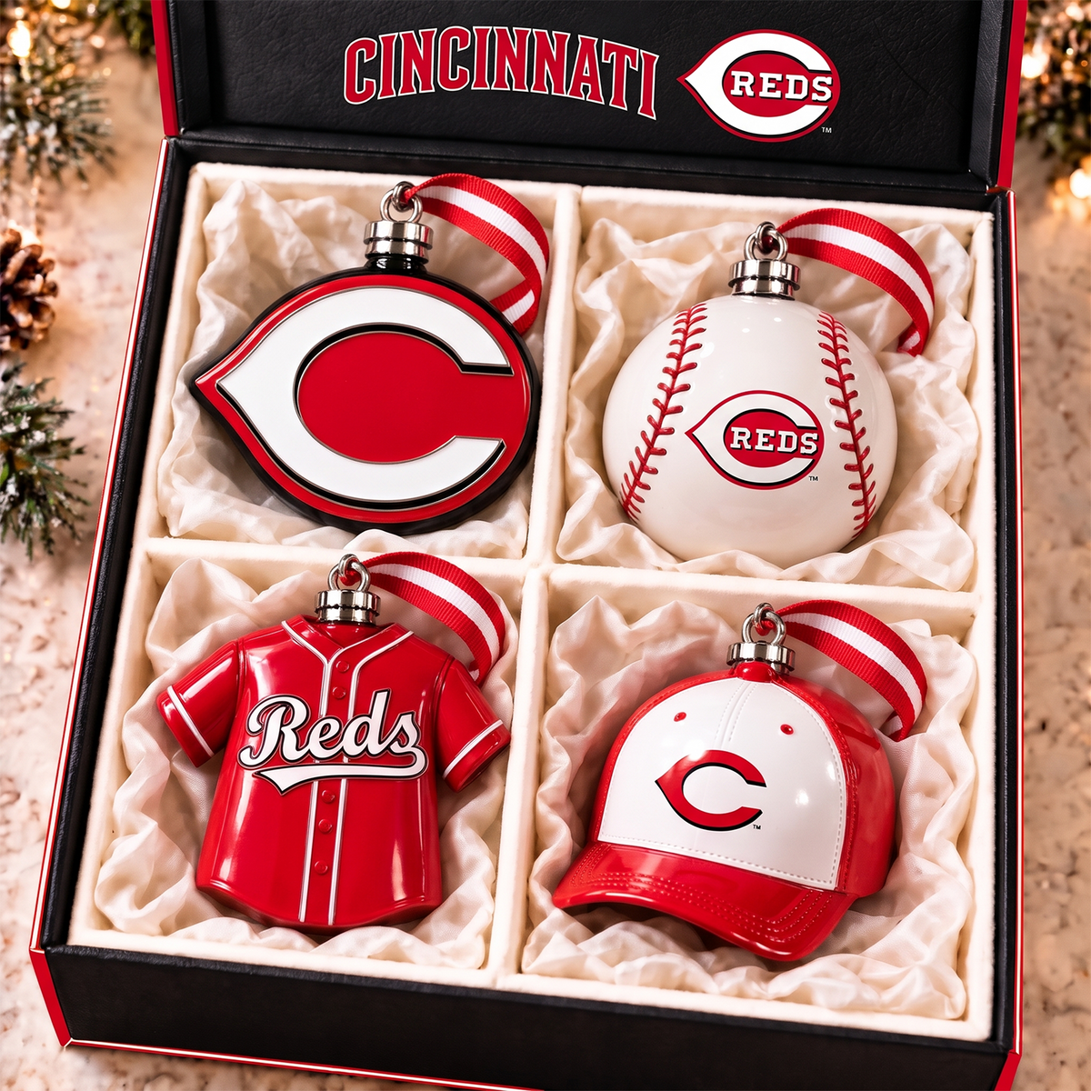 CIN x MLB 3D Christmas Hanging Ornament
