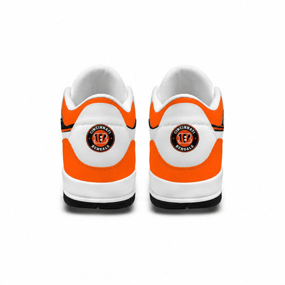 CIN x NFL Basic White Genuine Leather JD03 Shoes Men and Women