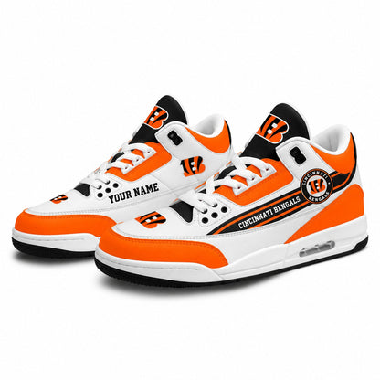 CIN x NFL Basic White Genuine Leather JD03 Shoes Men and Women