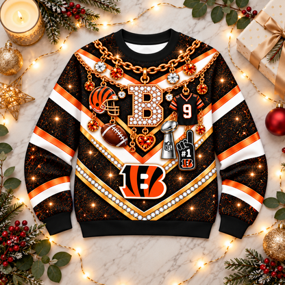 CIN x NFL Luxury Bling Sweatshirt