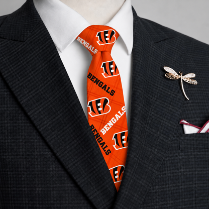 CIN x NFL Personalized Men NeckTie