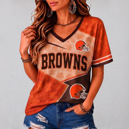 CLE Premium NFL Fall Game Day V-Neck Shirt