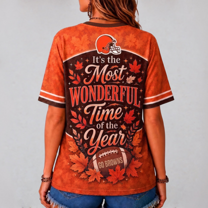 CLE Premium NFL Fall Game Day V-Neck Shirt