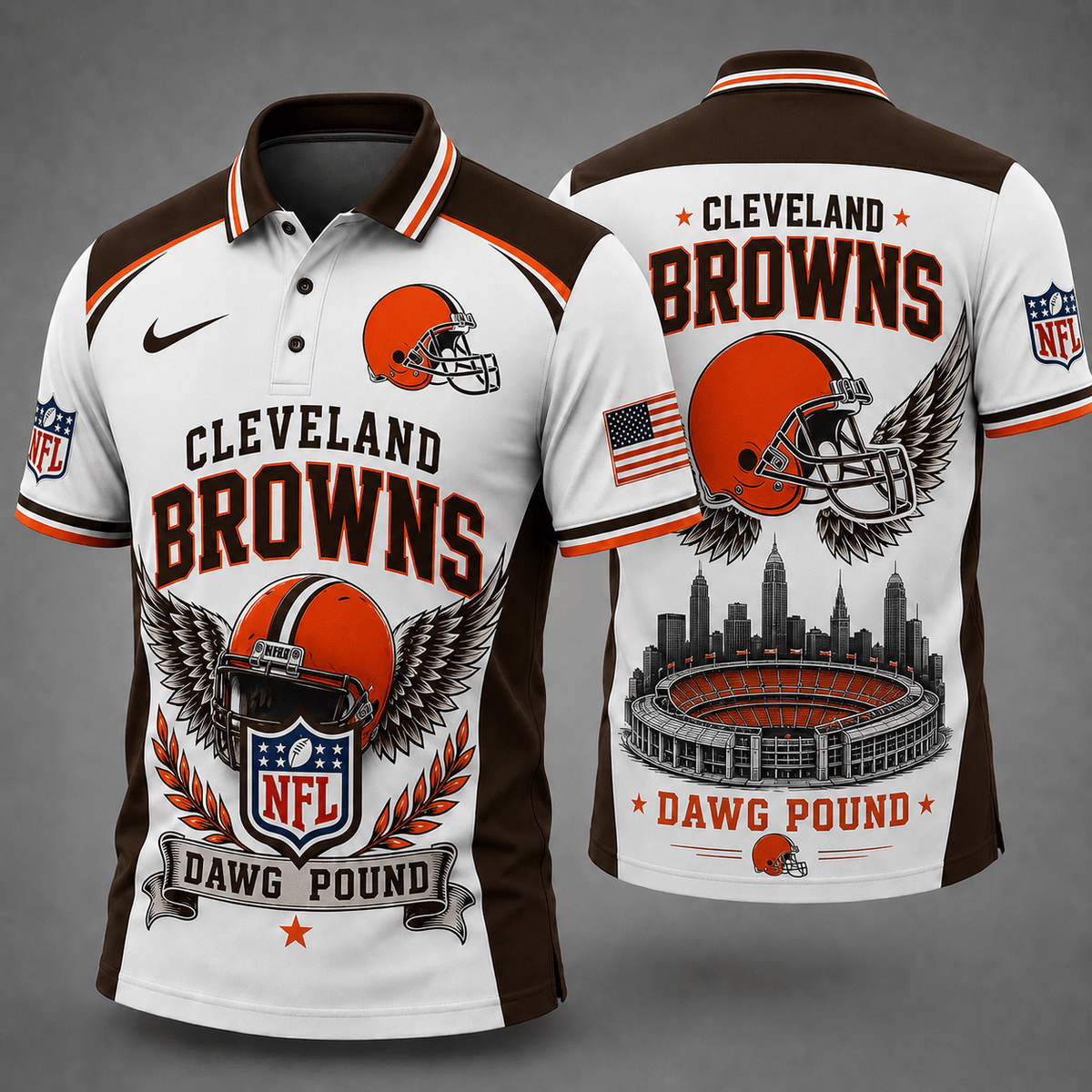 CLE Premium NFL Winged Pride Polo