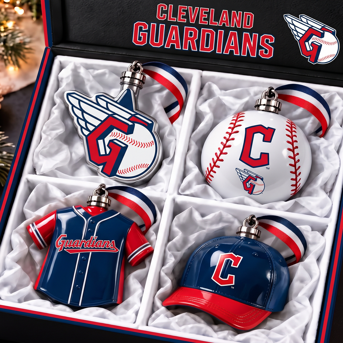 CLE x MLB 3D Christmas Hanging Ornament
