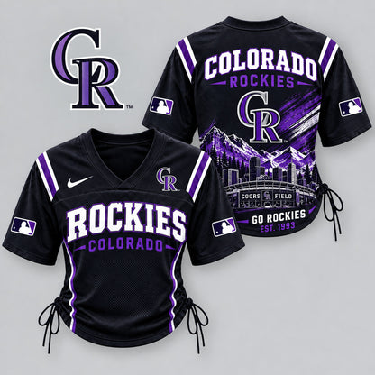 COR Premium MLB Game Day Women Lace-Up Jersey Shirt