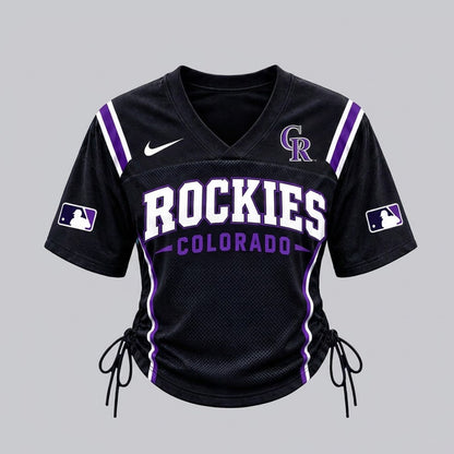 COR Premium MLB Game Day Women Lace-Up Jersey Shirt