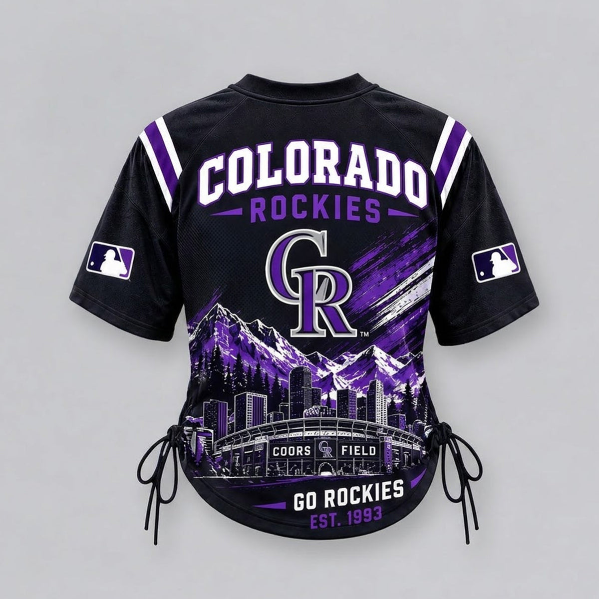 COR Premium MLB Game Day Women Lace-Up Jersey Shirt