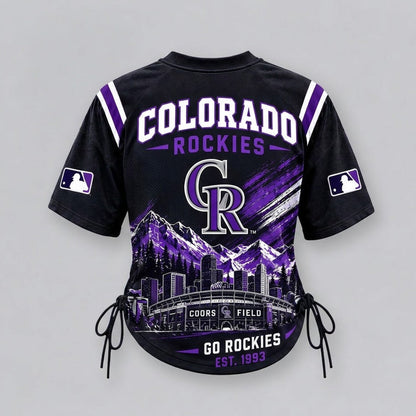 COR Premium MLB Game Day Women Lace-Up Jersey Shirt