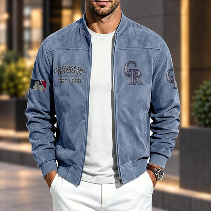 COR x MLB Suede Bomber Jacket