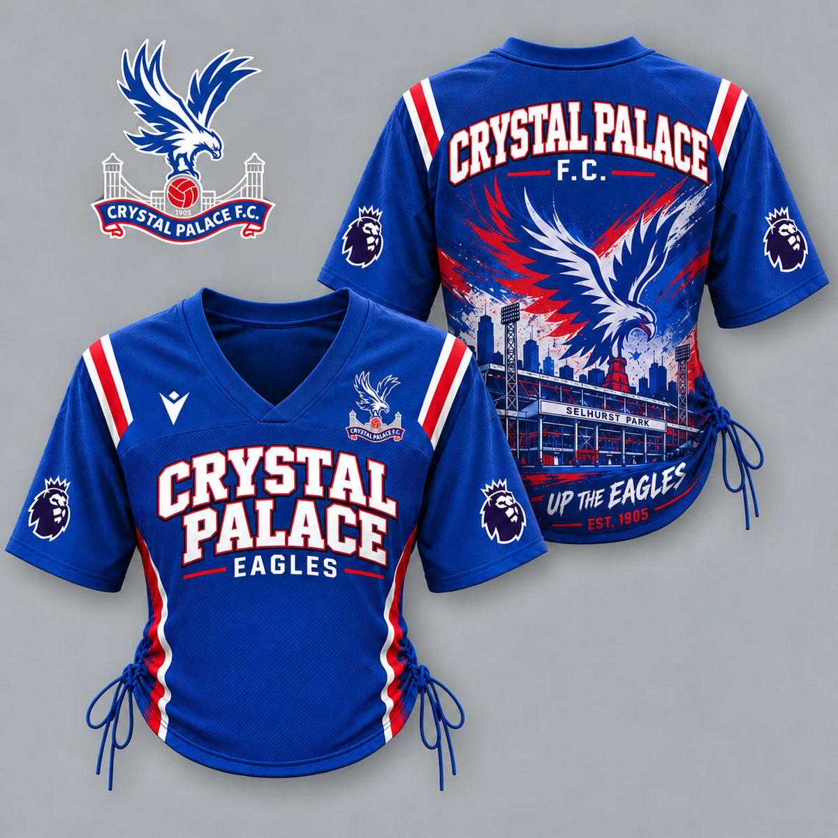 CP Premium EPL Game Day Women Lace-Up Jersey Shirt