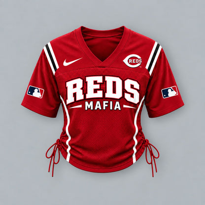 CR Premium MLB Game Day Women Lace-Up Jersey Shirt