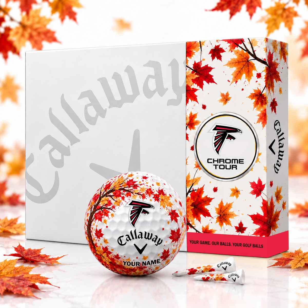 Callaway X Premium NFL ATL FALL EDITION PERSONALIZED GOLF BALL â€“ LIMITED EDITION  V2