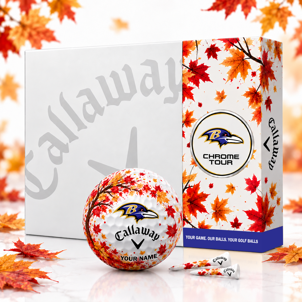 Callaway X Premium NFL BAL FALL EDITION PERSONALIZED GOLF BALL â€“ LIMITED EDITION  V2