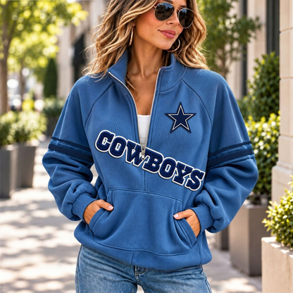 DAL x NFL Corduroy half-zip sweatshirt