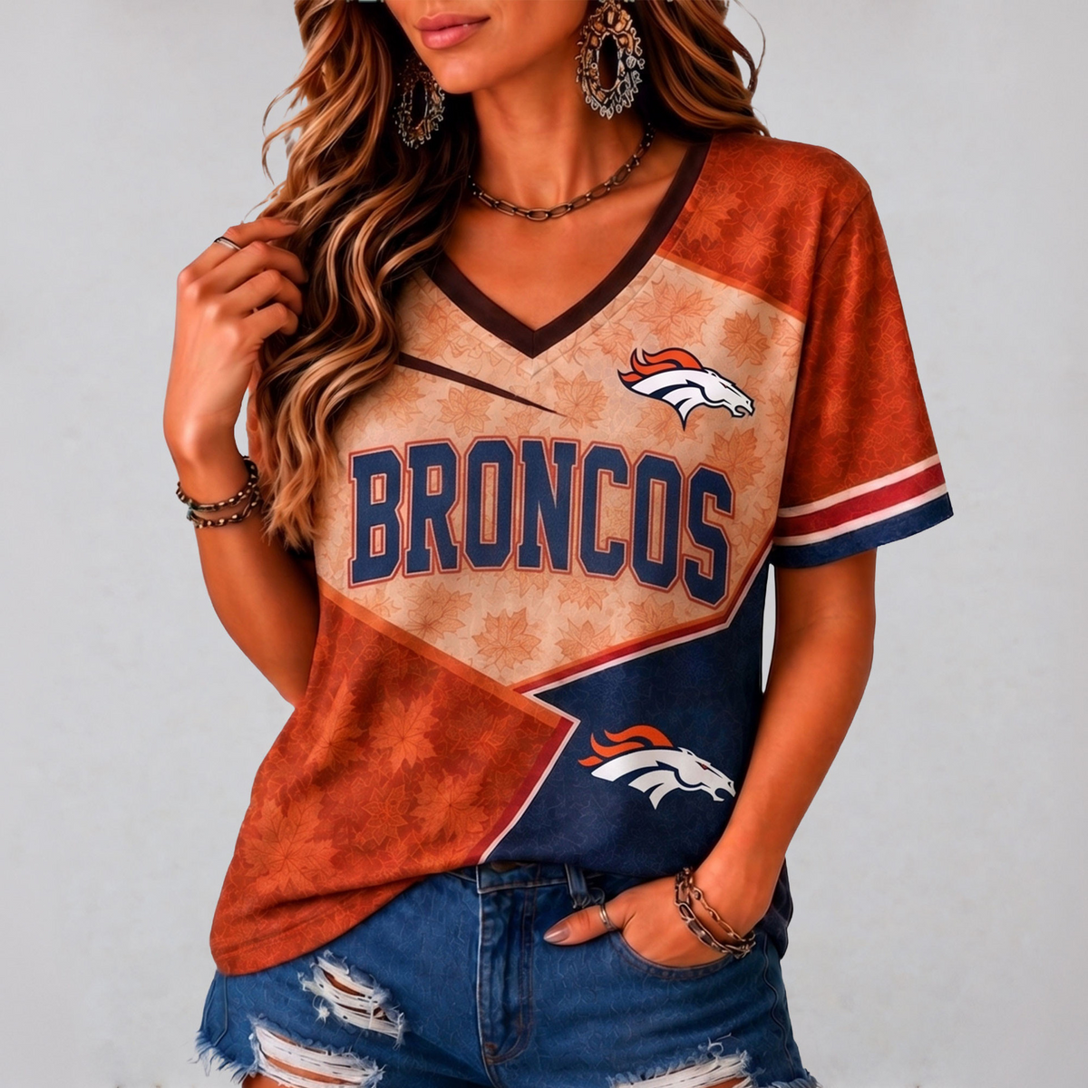 DB Premium NFL Fall Game Day V-Neck Shirt