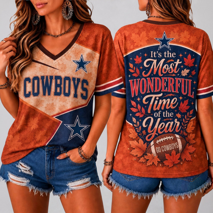 DC Premium NFL Fall Game Day V-Neck Shirt