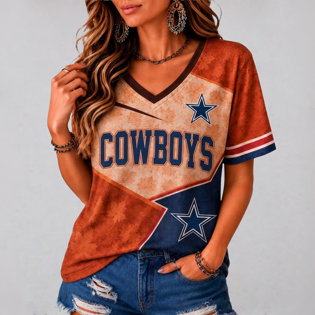 DC Premium NFL Fall Game Day V-Neck Shirt