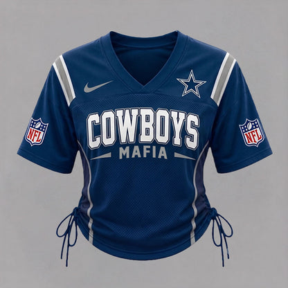 DC Premium NFL Game Day Women Lace-Up Jersey Shirt