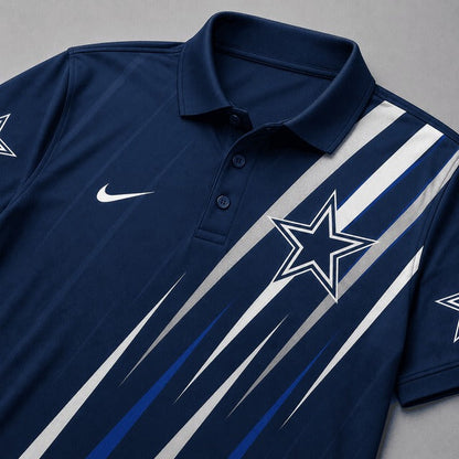 DC Premium NFL Premium Athletic Stripe Polo Shirt