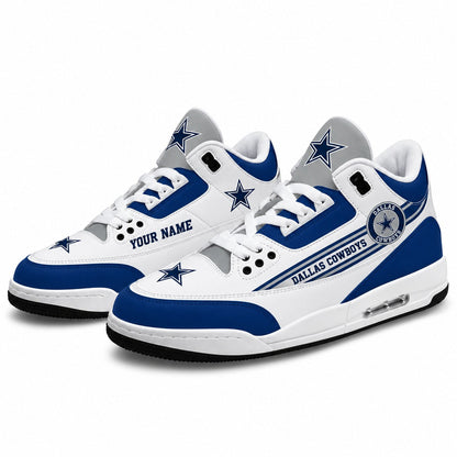 DC x NFL Basic White Genuine Leather JD03 Shoes Men and Women