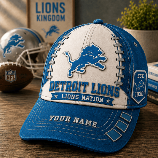 DET x NFL Personalized Classic Cap