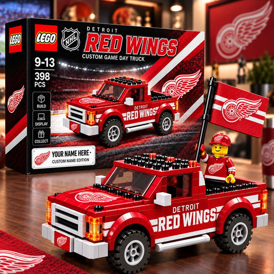DET x NHL Building Blocks Truck Toy Set V2