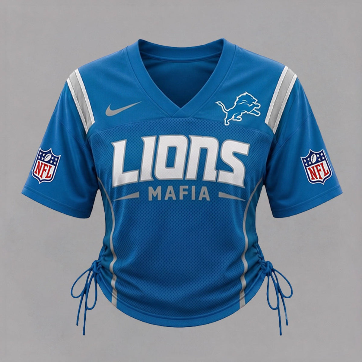 DL Premium NFL Game Day Women Lace-Up Jersey Shirt