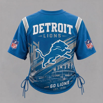 DL Premium NFL Game Day Women Lace-Up Jersey Shirt