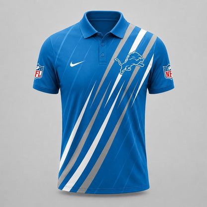 DL Premium NFL Premium Athletic Stripe Polo Shirt