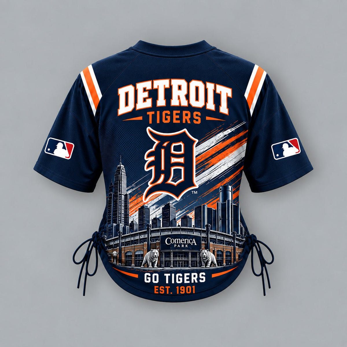 DT Premium MLB Game Day Women Lace-Up Jersey Shirt