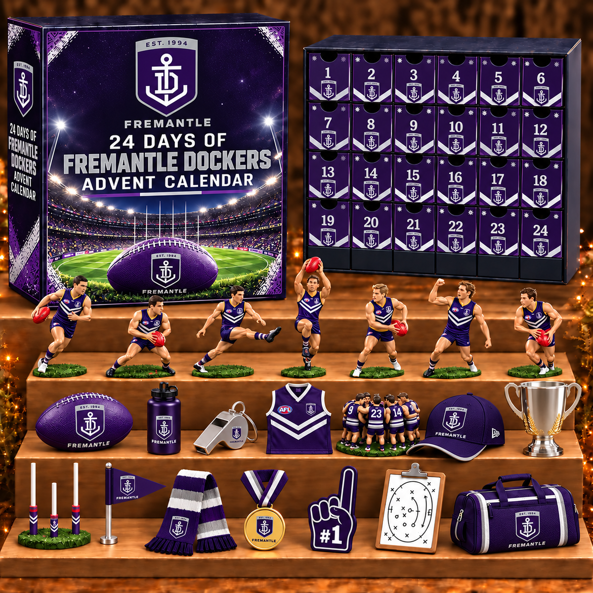 FRE x AFL Personalized 24 Days Of Super Rugby Advent Calendar Blink Box