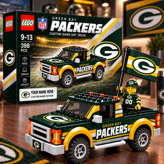 GB x NFL Building Blocks Truck Toy Set V2