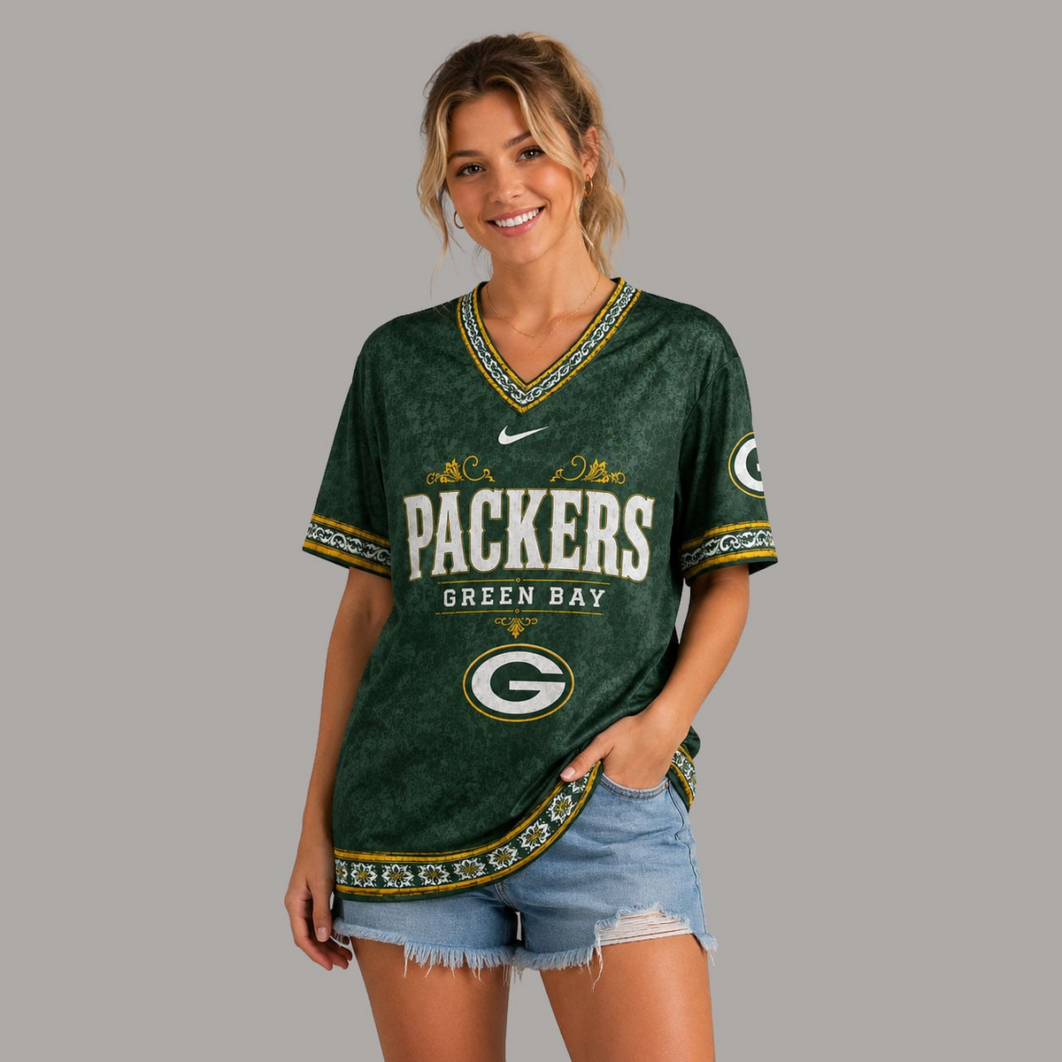 GBP Premium NFL Classic Floral Satin Shirt