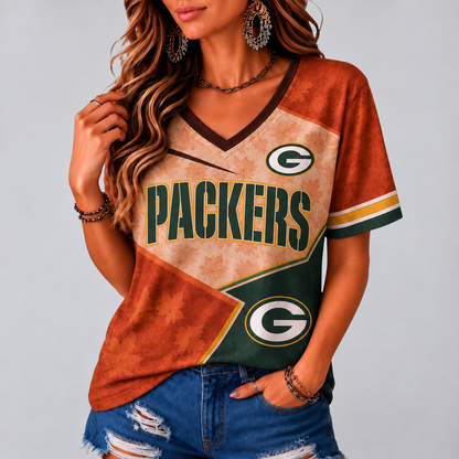 GBP Premium NFL Fall Game Day V-Neck Shirt