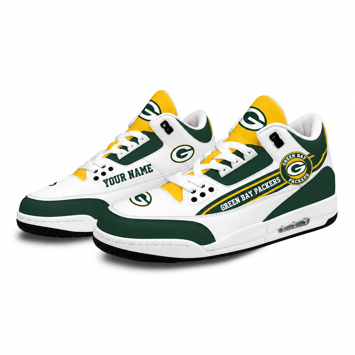 GBP x NFL Basic White Genuine Leather JD03 Shoes Men and Women