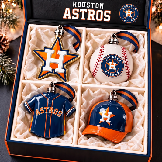 HOU x MLB 3D Christmas Hanging Ornament