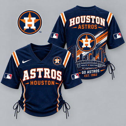 HT Premium MLB Game Day Women Lace-Up Jersey Shirt