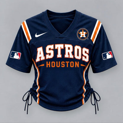 HT Premium MLB Game Day Women Lace-Up Jersey Shirt