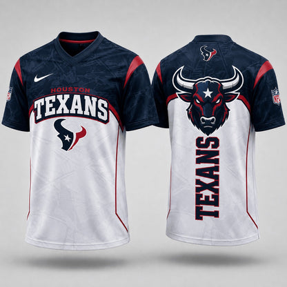 HT Premium NFL Power Graphic 3D V-neck Shirt