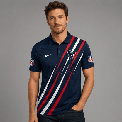 HT Premium NFL Premium Athletic Stripe Polo Shirt