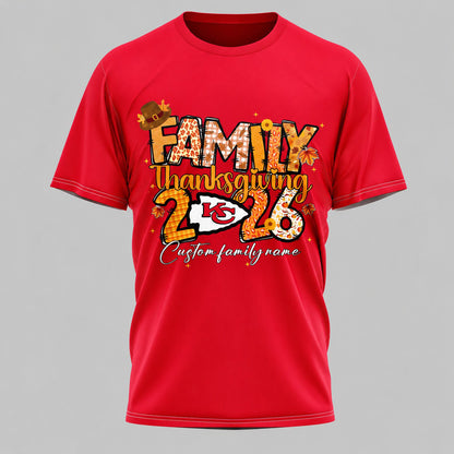 KCC x NFL Thanksgiving 3D Shirt